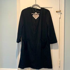 Black longline blazer